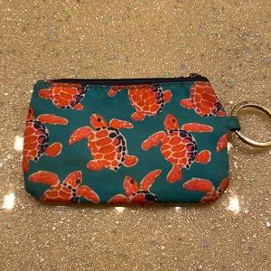 Simply Southern Collection turtle print id holder with key ring